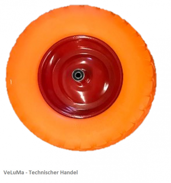 Rad Vollgummi Pannensicher Schubkarrenrad Sackkarrenrad Ersatzrad Reifen Ø 400mm