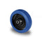 Transportrollen Blue wheels Vollgummi Rad 125mm Ersatzrad Rolle inkl. Montageset